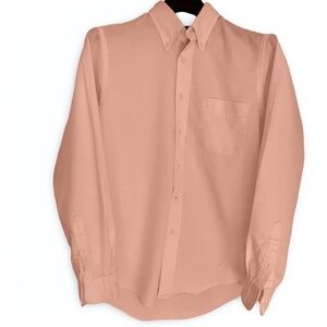 Lands' End: 15/34  Men's Solid No Iron Supima® Oxford Dress Shirt